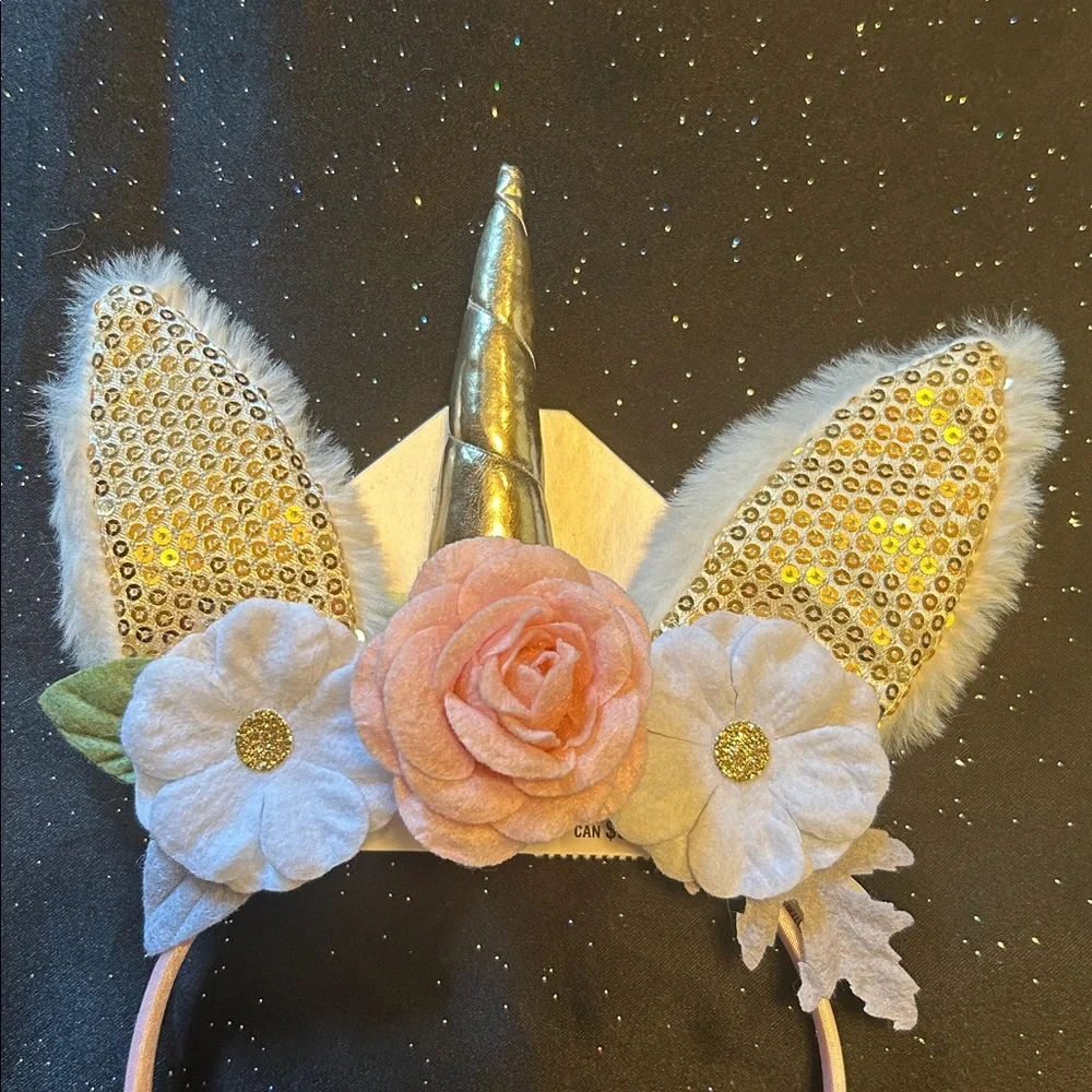 Gold/Pink Unicorn Headband